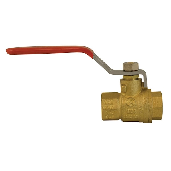 Jones Stephens 1-1/2in. Threaded Brass Ball Valve B67205 - main